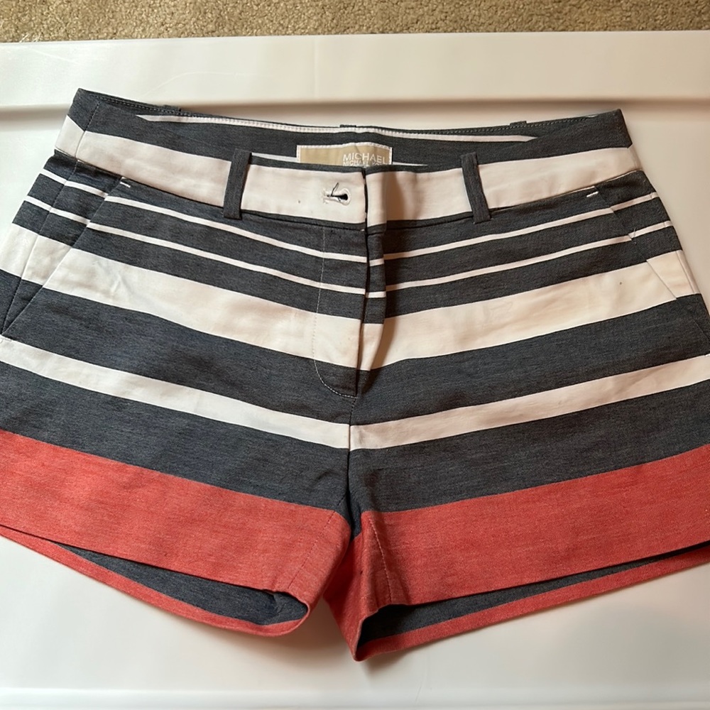 Michael Khors size 0 striped shorts